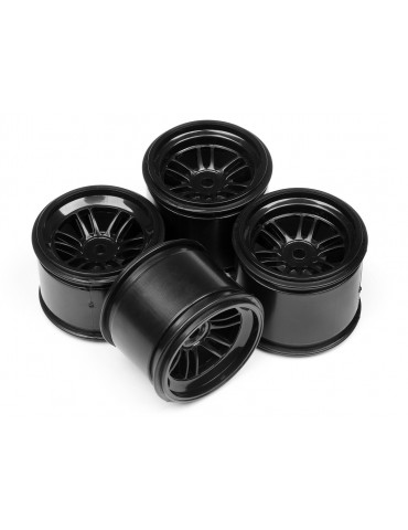 FT01 wheel set (black/front 2pcs/ rear 2pcs)