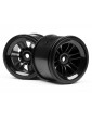 FT01 wheel set (black/front 2pcs/ rear 2pcs)