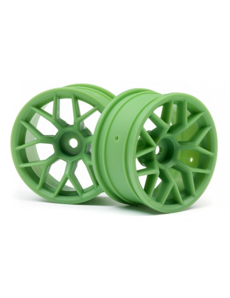 RTR WHEEL 26MM GREEN (6MM OFFSET/2PCS)