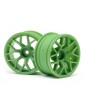 RTR WHEEL 26MM GREEN (6MM OFFSET/2PCS)