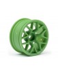 RTR WHEEL 26MM GREEN (6MM OFFSET/2PCS)