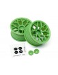 RTR WHEEL 26MM GREEN (6MM OFFSET/2PCS)
