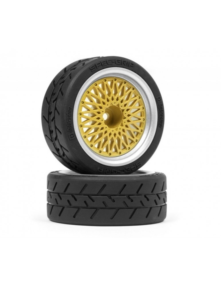 BBS RS wheels Silver/Gold 26mm (6mm offset) 2pcs