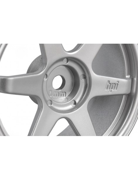 TE37 wheel 26mm silver (0mm offset) 2pcs