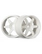 TE37 wheel 26mm White (6mm offset) 2pcs