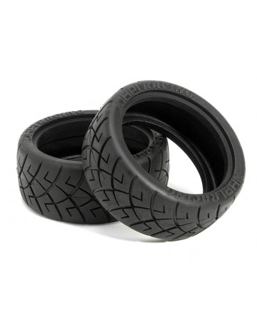 X-Pattern radial tire D compound (26mm) 2pcs
