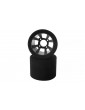 Hot Race 1/10 Rear Foam Tires Shore 32 (2pcs/silver rims)