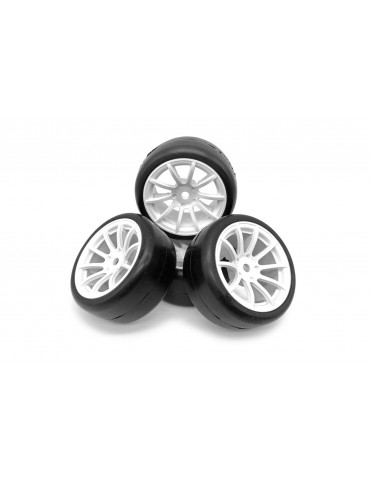 TPRO 1/10 Mini Racing Tire Premounted High Grip Carpet (4)