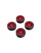 Spec T LS Wheel Offset 3 Red w/Tire 4pcs For 1/10 Touring