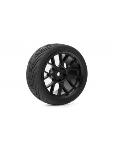 Spec T CS Wheel Offset 3 Black w/Tire 4pcs For 1/10 Touring