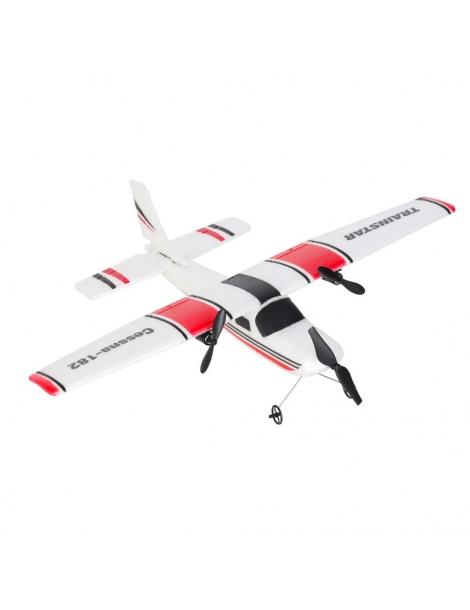 KX2923 baltas ir raudonas Cessna 182 RC lėktuvas su nuotolinio valdymo siųstuvu - CyborgShop