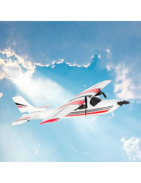 KX2923 baltas ir raudonas Cessna 182 RC lėktuvas su nuotolinio valdymo siųstuvu - CyborgShop
