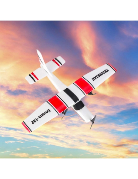 KX2923 baltas ir raudonas Cessna 182 RC lėktuvas su nuotolinio valdymo siųstuvu - CyborgShop