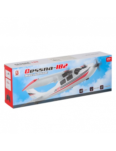 KX2923 baltas ir raudonas Cessna 182 RC lėktuvas su nuotolinio valdymo siųstuvu - CyborgShop