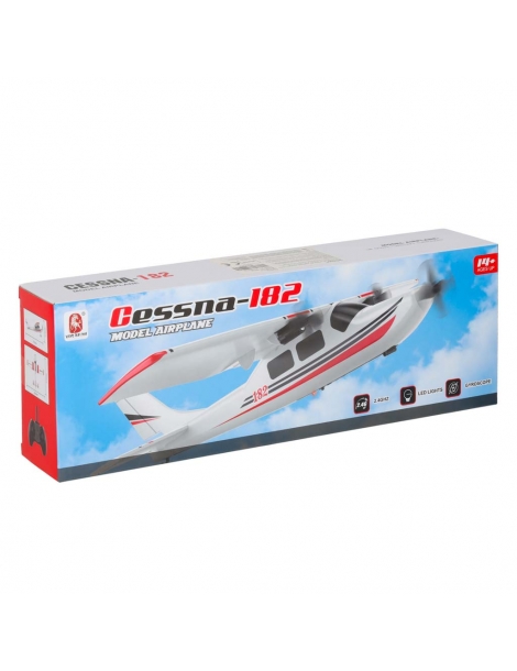 KX2923 baltas ir raudonas Cessna 182 RC lėktuvas su nuotolinio valdymo siųstuvu - CyborgShop