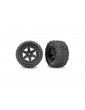 Traxxas Tires & wheels 2.8", RXT black wheels, Sledgehammer ST tires (2WD electric R) (2)