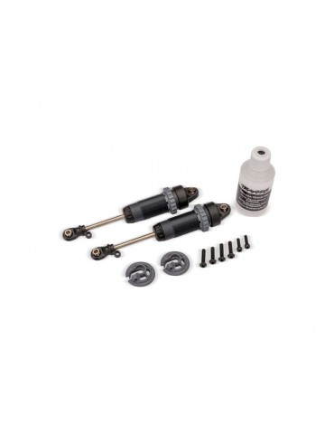 Traxxas Shocks, GTR xx-long (steel gray) (assembled, without springs) (2)