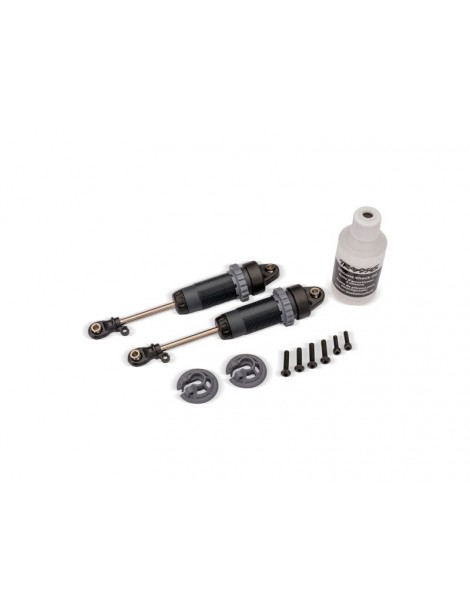 Traxxas Shocks, GTR xx-long (steel gray) (assembled, without springs) (2)