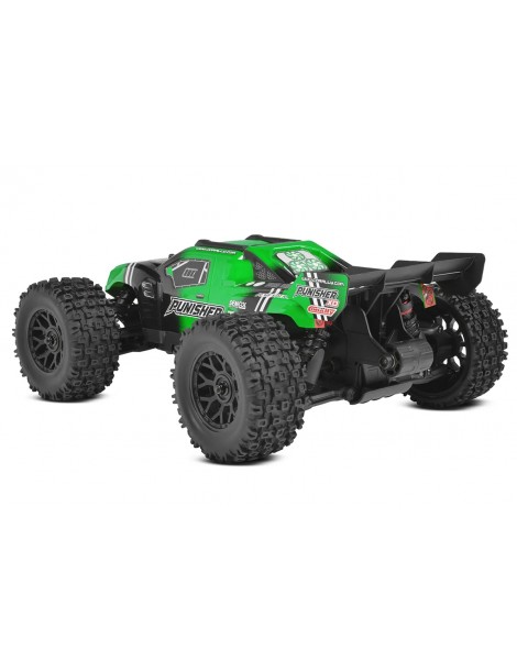 Team Corally Punisher XD žalias 1:12 mastelio RC monster truck - CyborgShop