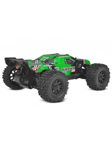 Team Corally Punisher XD žalias 1:12 mastelio RC monster truck - CyborgShop