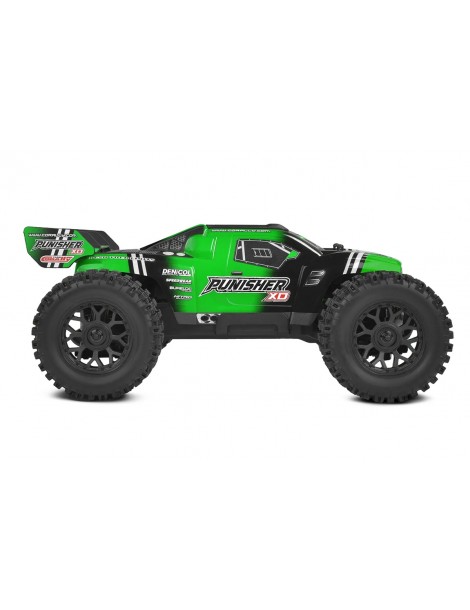 Team Corally Punisher XD žalias 1:12 mastelio RC monster truck - CyborgShop