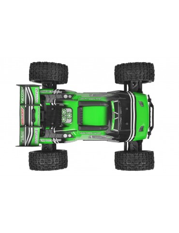 Team Corally Punisher XD žalias 1:12 mastelio RC monster truck - CyborgShop