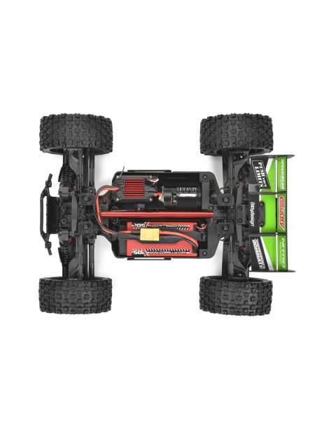 Team Corally Punisher XD žalias 1:12 mastelio RC monster truck - CyborgShop