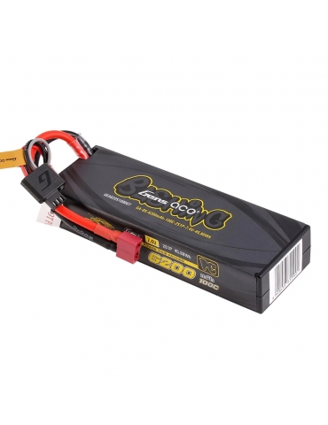 Gens Ace Bashing 2S 6200mAh 7.4V 100C Hardcase LiPo akumuliatorius su Deans jungtimi