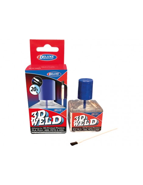 Deluxe Materials 3D Weld AD94 tirpikliniai klijai 40 ml pakuotėje - CyborgShop