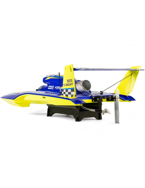 Pro Boat Miss Illinois U-34 mėlynas ir geltonas 34 colių Unlimited RC hidroplanas - CyborgShop