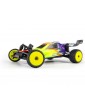 Pro-Line Wedge priekiniai ir Prism galiniai 1:24 ratai su geltonais 7 mm ratlankiais Losi Micro-B modeliui - CyborgShop