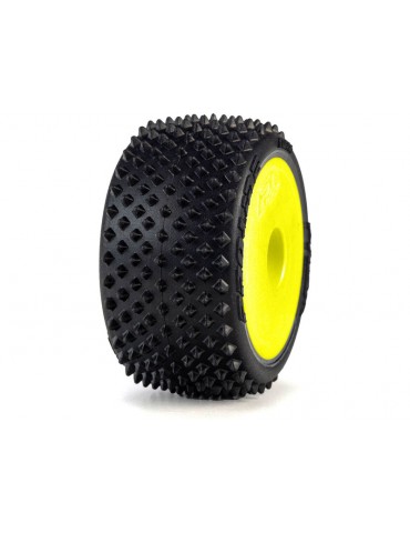 Pro-Line Prism 1:28 kiliminės trasos ratai su geltonais 7 mm ratlankiais Losi Micro-T modeliui - CyborgShop