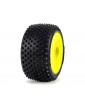 Pro-Line Prism 1:28 kiliminės trasos ratai su geltonais 7 mm ratlankiais Losi Micro-T modeliui - CyborgShop