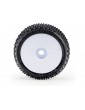 Pro-Line 1/28 Prism Front/Rear Carpet Tires Mounted 7mm, White (4): Losi Micro-T