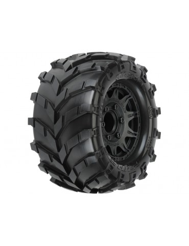 Pro-Line Wheels 2.8", Masher Tires, Raid Black Wheels (2)