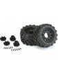 Pro-Line Wheels 2.8", Masher Tires, Raid Black Wheels (2)