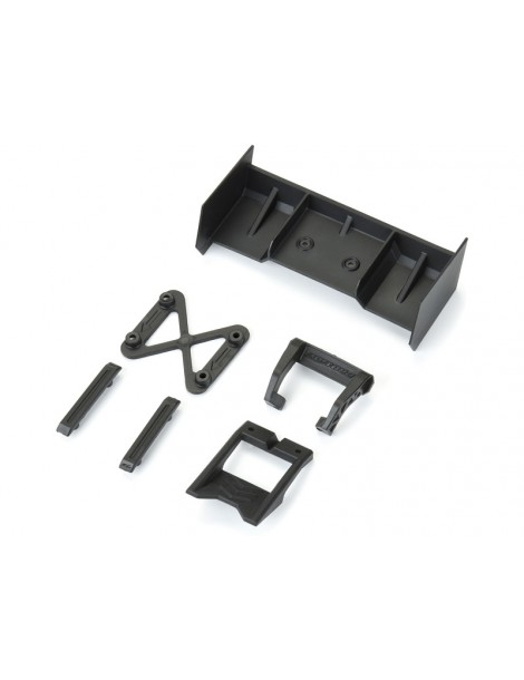 Pro-Line 1/18 Sector Wing Set and Roof Skids Black: Granite GROM
