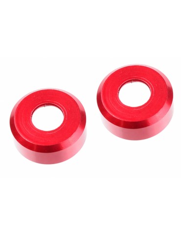 HDA Suspension Arm Insert - Outer - Spacer 2.5mm - Aluminum - Red - 2 pcs