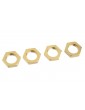 Wheel Nut - Serrated - Aluminum - LE - 4 Pcs