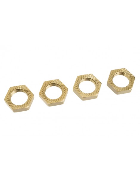 Wheel Nut - Serrated - Aluminum - LE - 4 Pcs