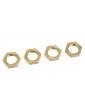Wheel Nut - Serrated - Aluminum - LE - 4 Pcs
