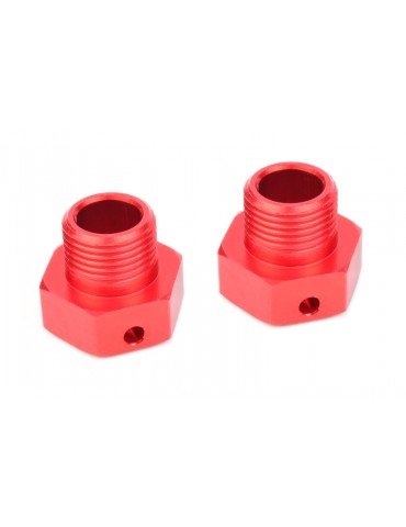 Wheel Hex Adapter - Wide RTR - Aluminum - 2 pcs