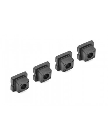 Bushings Set - For 5mm Shock Tower - Through hole - 0 Deg - Composite - 4 pcs