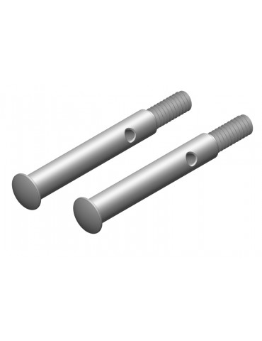 Wheel Axle - Front - Steel - 2 pcs