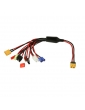XT60 adapterio laidas su 8 jungtimis ToolkitRC | CyborgShop