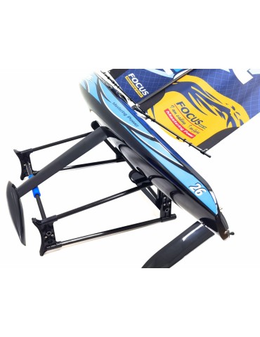 Joysway 8812V3B Focus V3 mėlyna 995 mm RC burinė jachta su stovu – CyborgShop