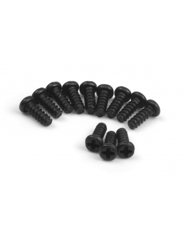 Blackzon 548136 savisriegiai varžtai apvalia galvute 1,4 × 4 mm, 12 vnt. - CyborgShop