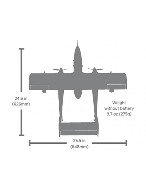 E-flite Micro OV-10 Bronco 645mm BNF Basic with AS3X and SAFE Select