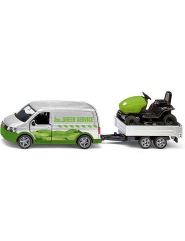 SIKU Super - VW T6 with Lawn Tractor 1:50
