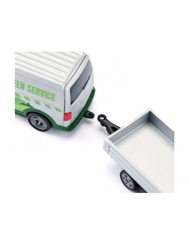 SIKU Super - VW T6 with Lawn Tractor 1:50